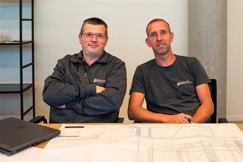Foto van bestuurders Olivier Willems en Nick Baijens van HVAC-installateur WB Technics
